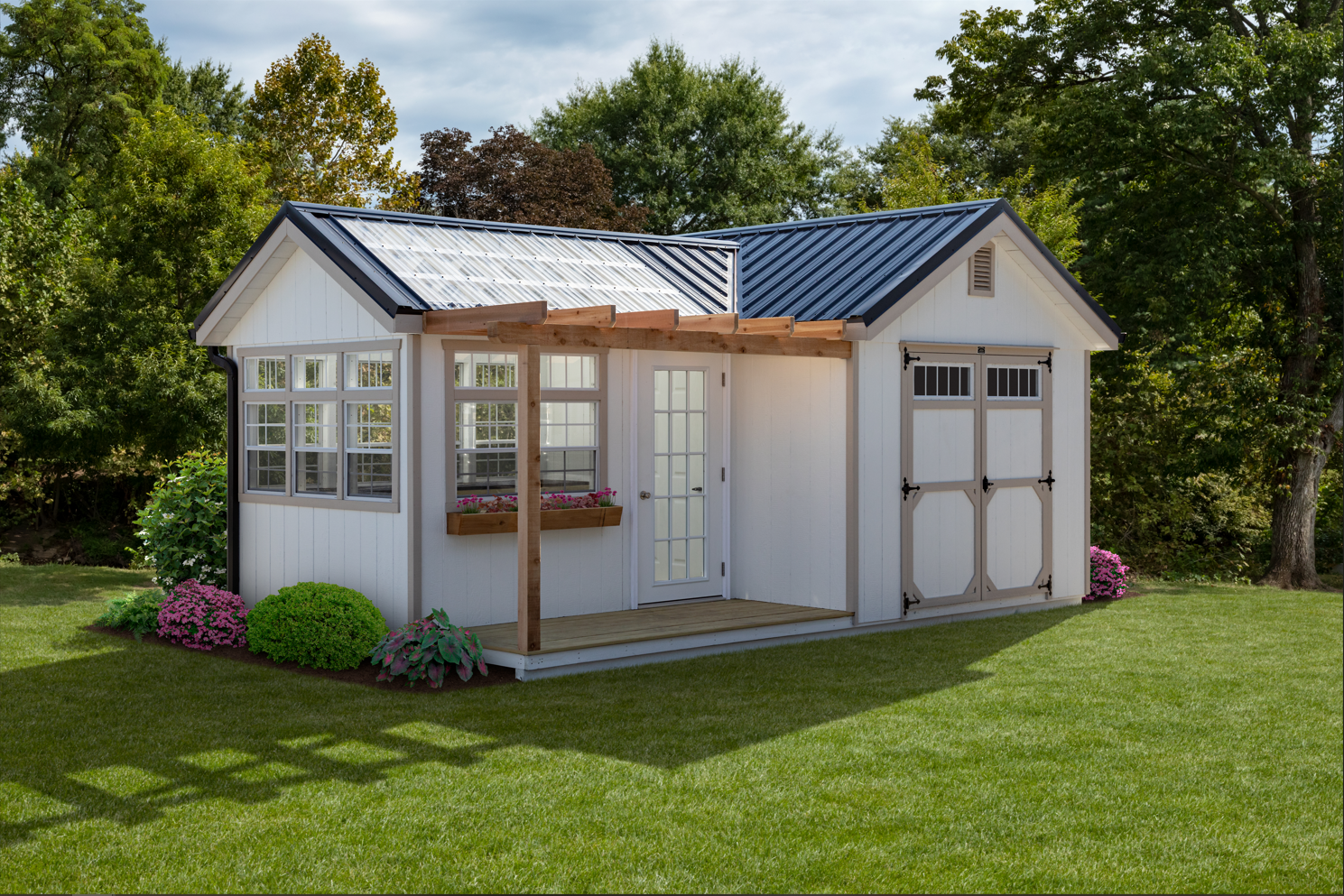 Greenhouse Shed Combo