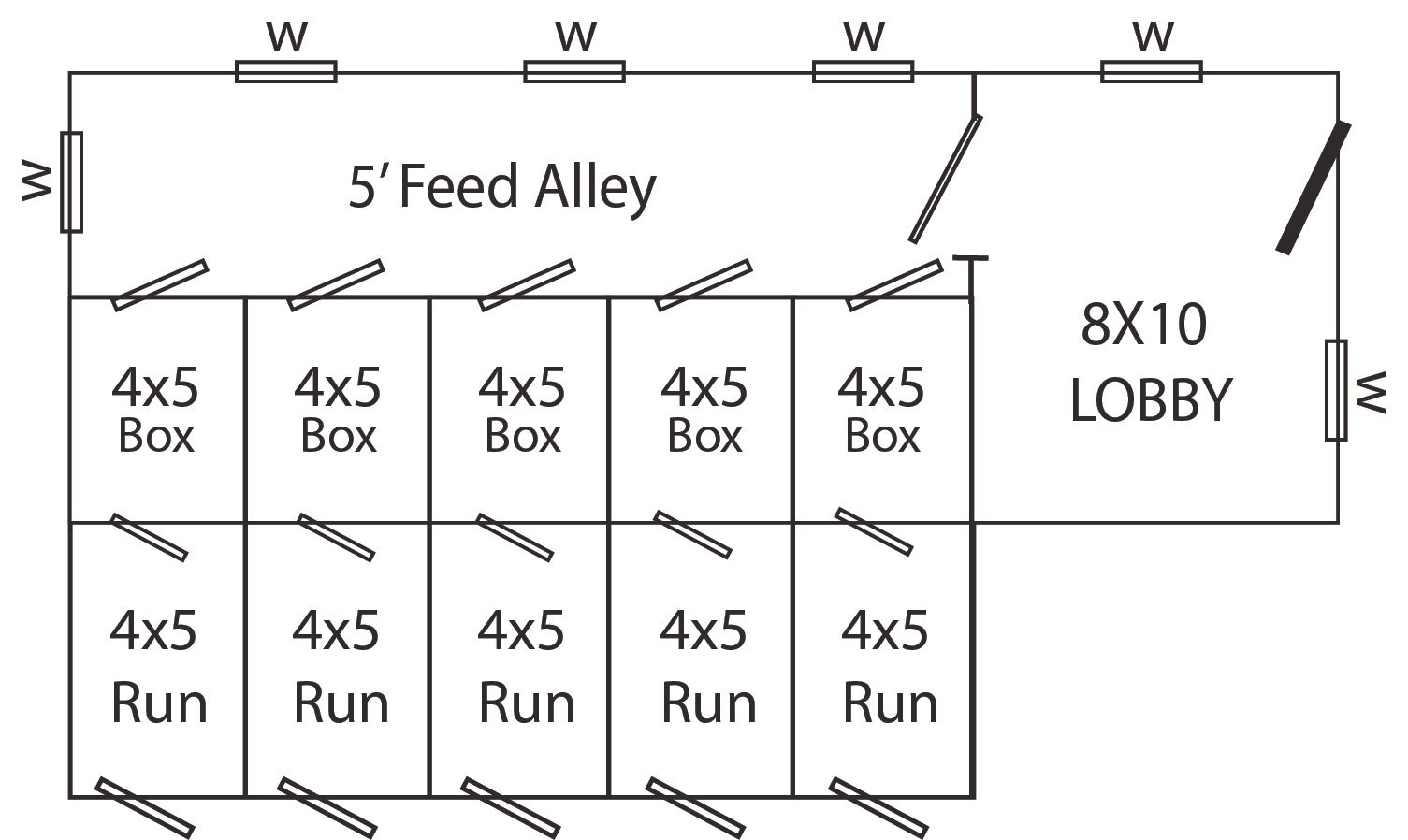 10x28 Commercial Kennel
